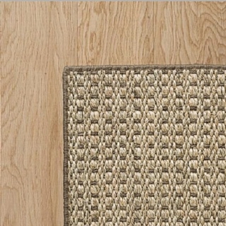 Autumn Slate Sisal with Pebble Wool Overlock Border 3.4(L) x 2.3(W)